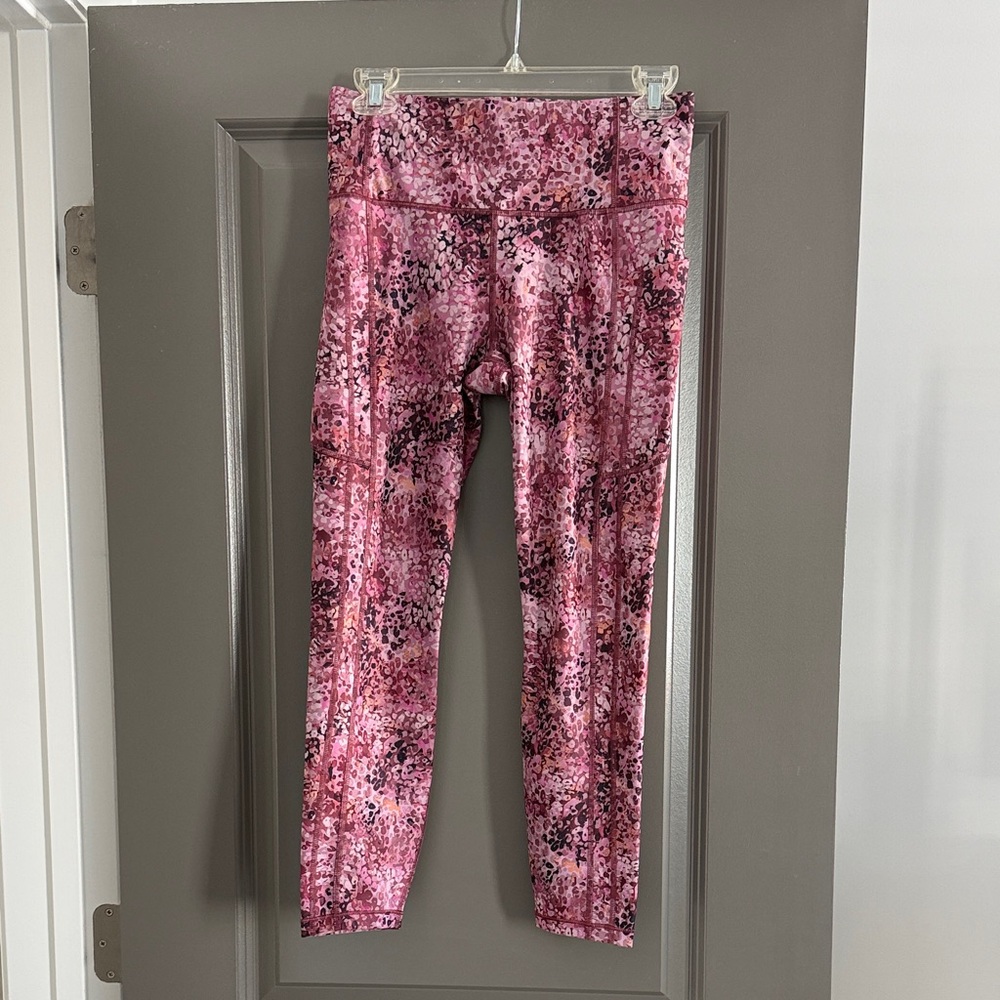 Athleta womens Pink Patterned Leggings